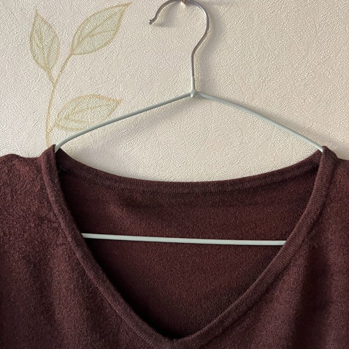 A-Style Brown Women's Blouse with V-Neck, New, Sizes S/M