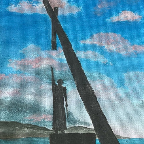 Print with island new, painted by me