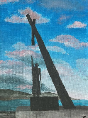 Print with island new, painted by me