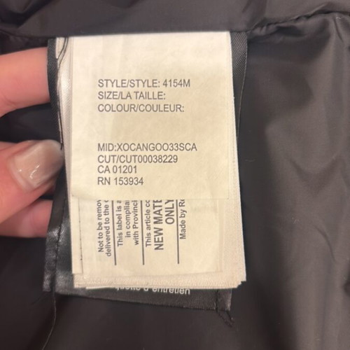 Canada Goose vest new, black and white, sizes XL XXL