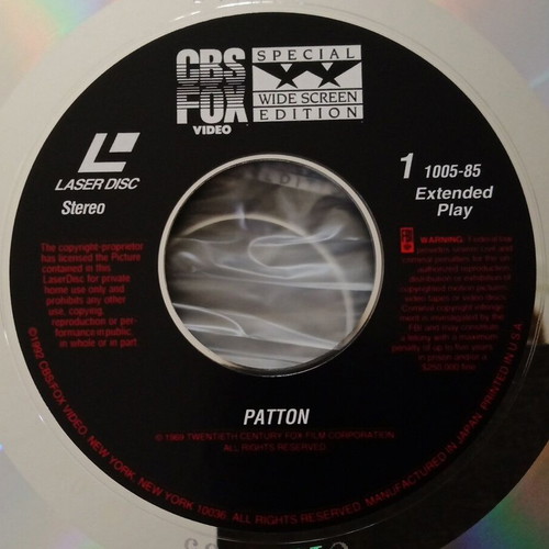 Patton LaserDisc like new