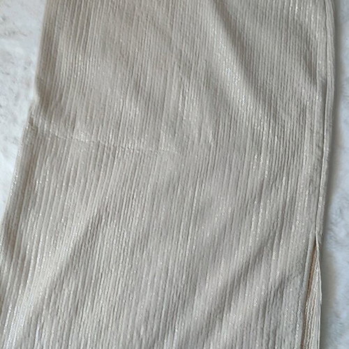 Zara midi skirt nude with sequins like new, size M