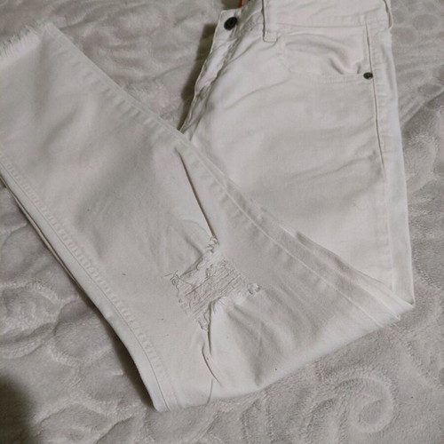 Women's cotton pants like new, white, size S