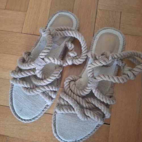 H&M boho sandals like new, beige, size 36