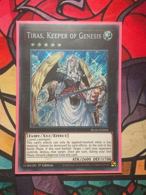 Tiras Keeper of Genesis Yu-Gi-Oh card new secret rare BLGG-EN094