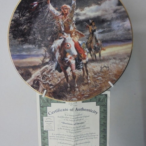 Horizons of Destiny decorative porcelain plate by Harry Schaare