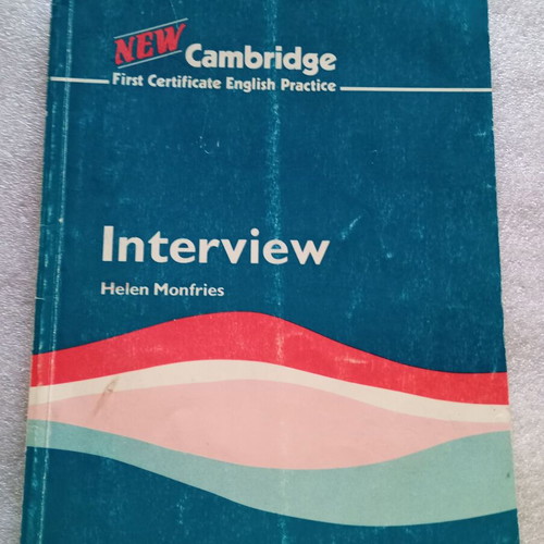 New Cambridge First Certificate English Practice Interview book used