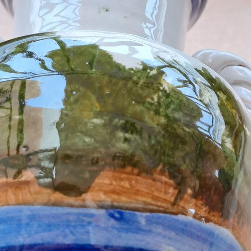 Ceramic amphora new, hand-painted from Antiparos