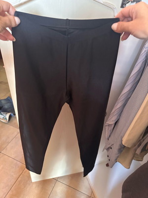 Black shiny leggings XS/S like new