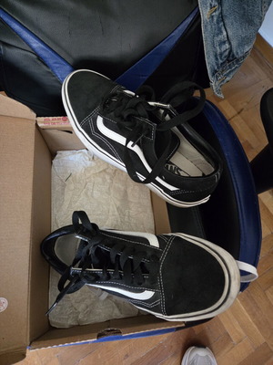 Vans Old Skill Platform Shoes used, size 40, 25.5 cm