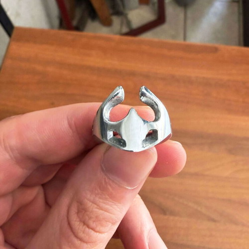 Zodiac Series Taurus Ring Size 54 New, Tin Metal