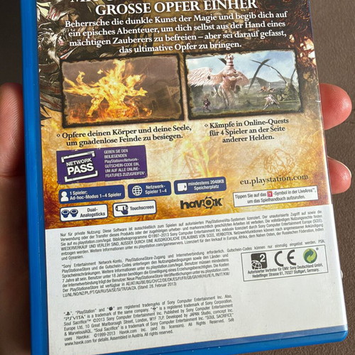 Soul Sacrifice PS Vita used game