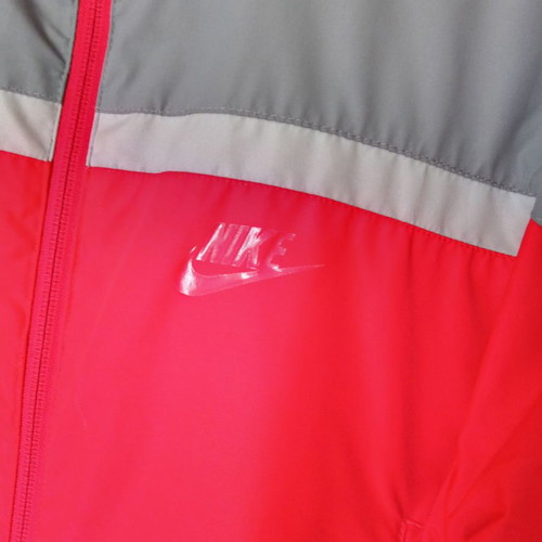 Nike windbreaker jacket like new, red and grey, size M