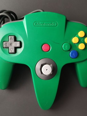 Nintendo 64 πράσινο χειριστήριο μεταχειρισμένο, λειτουργεί κανονικά