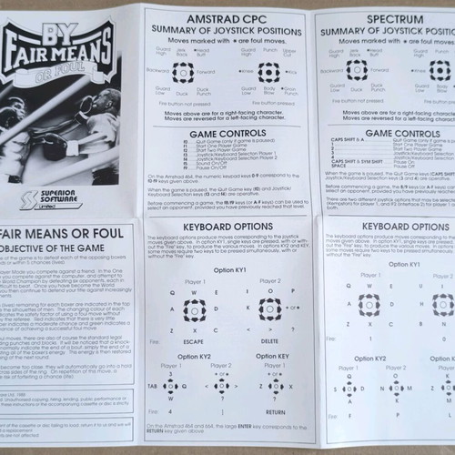 By Fair Means Or Foul BBC Micro disk game like new