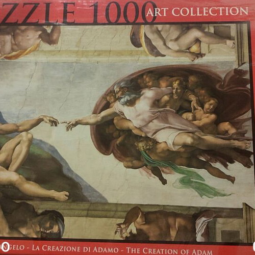 Michelangelo's Creation of Adam Puzzle 1000 pieces new