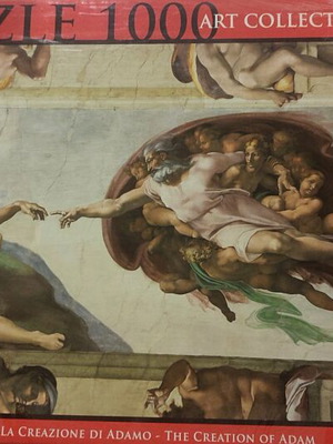 Michelangelo's Creation of Adam Puzzle 1000 pieces new