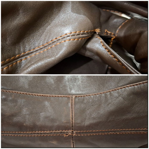 Valentino Garavani Brown Hobo Handbag used with Bow