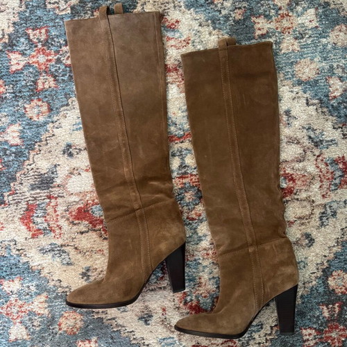 Massimo Dutti brown boots size 38 like new