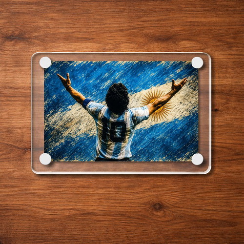 Diego Maradona Argentina World Cup Acrylic Magnet new
