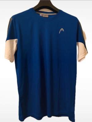 Head μπλε tennis shirt XL σαν καινούργιο με λευκό-ανθρακί μανίκι