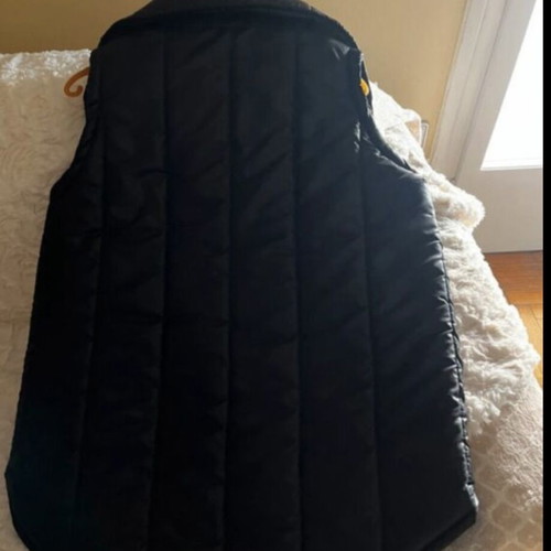 Boxnow black quilted sleeveless puffer vest XXL