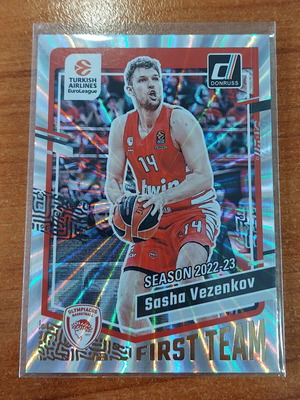 Panini Donruss Euroleague 2023-2024 Sasha Vezenkov numbered Holo Laser card like new