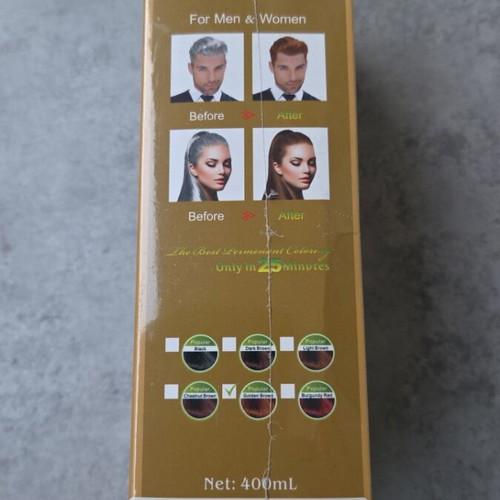 Golden Brown Hair Shampoo with Argan Oil and Avocado new