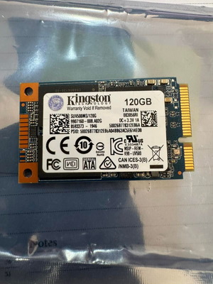 Kingston UV500 mSATA SSD 120GB like new