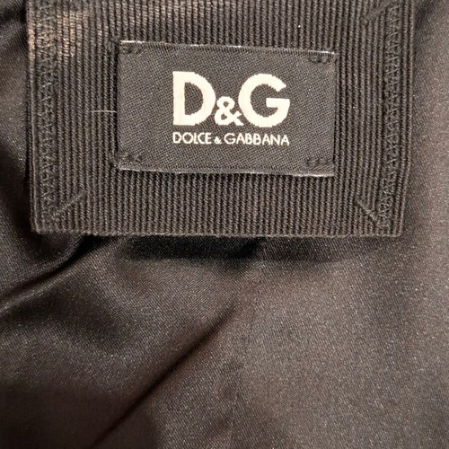 Vintage Dolce & Gabbana Black Silk Ruched Mini Dress IT42 like new