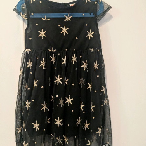 Dress with stars 120 cm like new