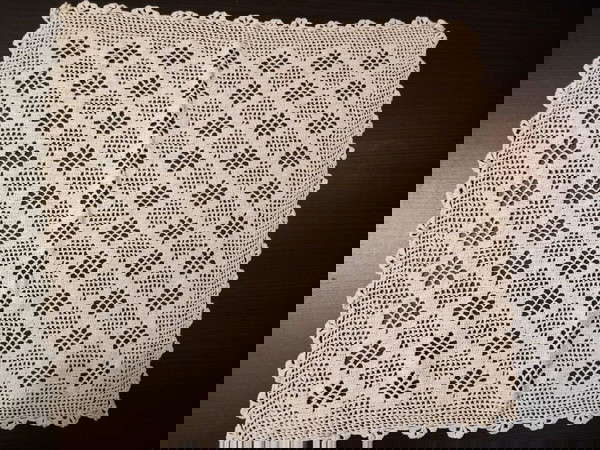 σεμεν χειροποίητο εκρου χρώμα 38×44 cm