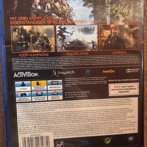 Call of Duty Black Ops 3 PS4 game