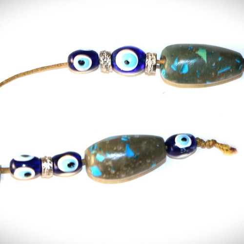 Indico Jewells handmade worry beads with turquoise and lapis lazuli