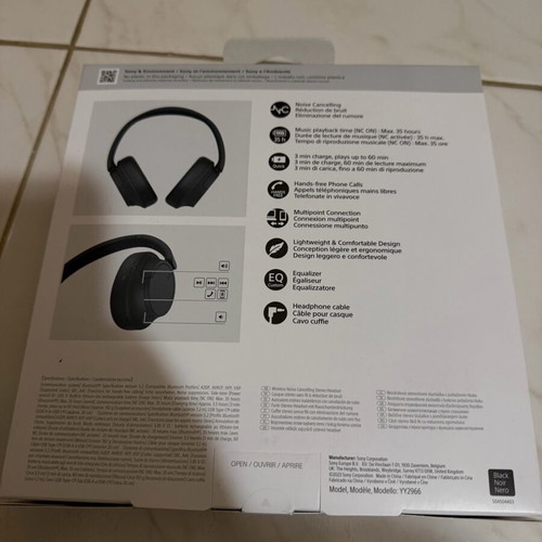 Sony WH-CH720N Ασύρματα Over Ear Ακουστικά Καινούργια Μαύρα με 35 ώρες Λειτουργίας