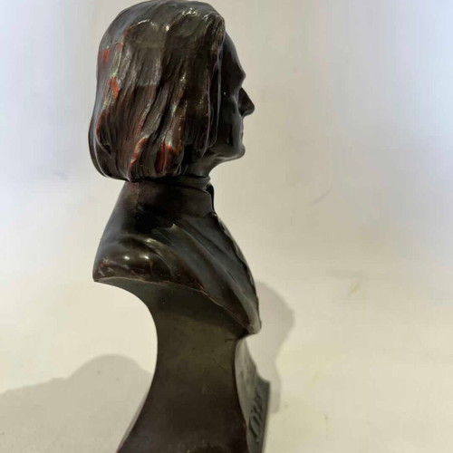 Antique Franz Liszt Bust used 16x9