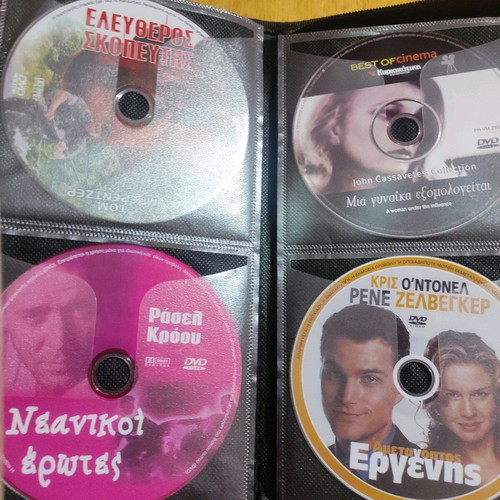 DVD set of 56 with foreign movies like new, in case with sleeves