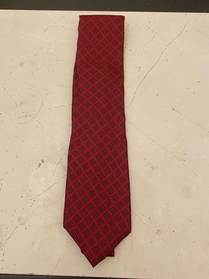 Dior Monsieur authentic vintage silk tie like new, red multicolor