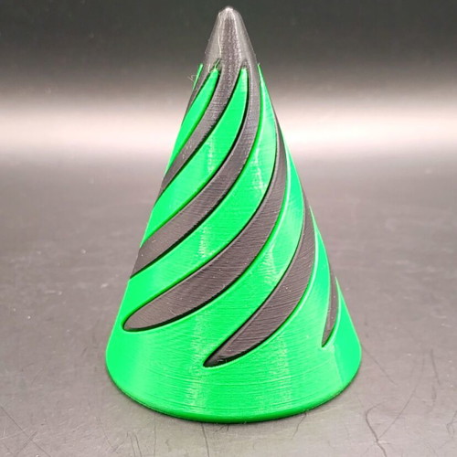 3D printed spiral cone fidget toy new, 10cm, stress relief toy