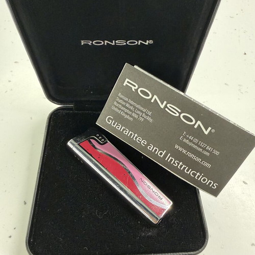 Ronson Emily Pink vintage lighter with original box
