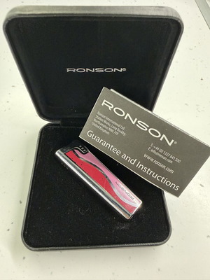 Ronson Emily Pink vintage lighter with original box