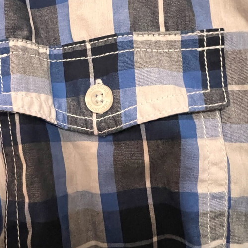 Lee Cooper Men's Checked Shirt Small New With Tags Black Blue