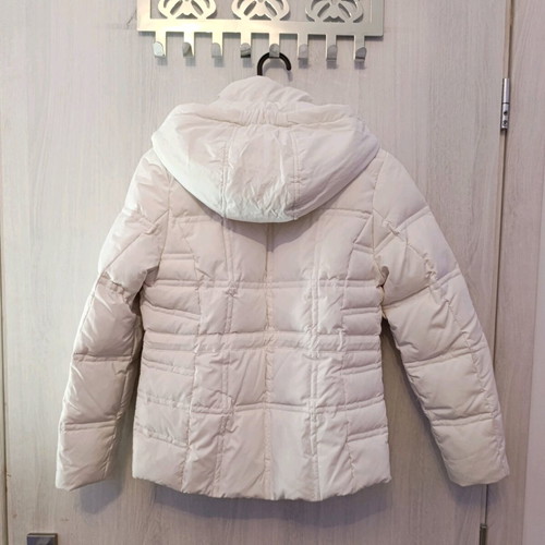 Review kids white jacket like new, size 140 cm