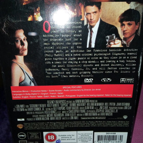 Copycat DVD like new, action adventure, subbed