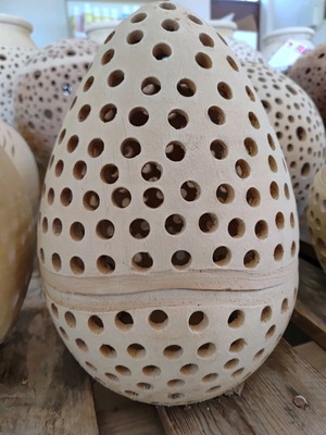 Handmade ceramic lamp 30 centimeters, new