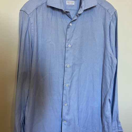 Massimo Dutti Men's Shirt Size 40 Like New Blue