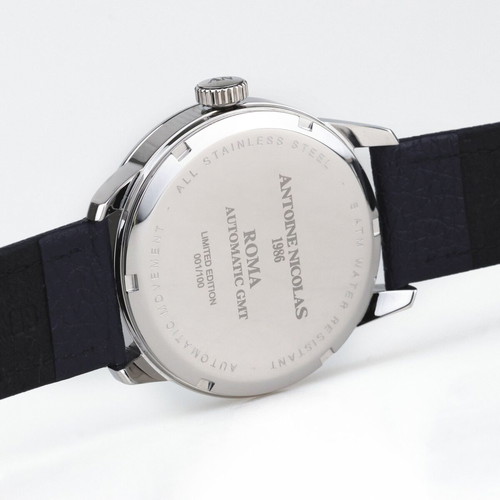 Antoine Nicolas 1986 Roma Automatic GMT watch new, 40mm, white