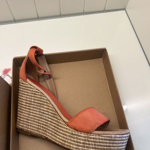 Unisa platform sandals used, size 40, orange