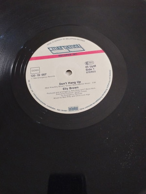 Elly Brown Don't Hang Up 12" Single μεταχειρισμένο, ηλεκτρονική