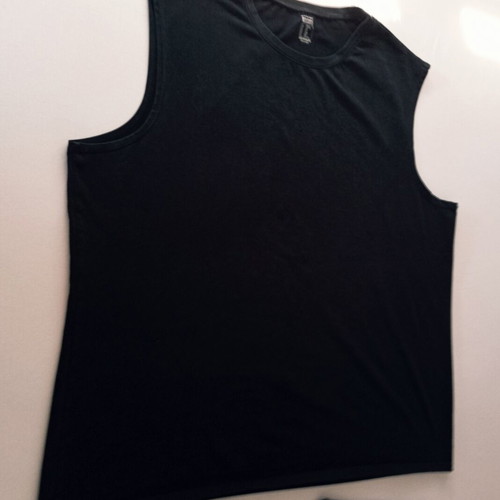 Decathlon sleeveless shirt with printed shirt gift, black, size 3XL-4XL